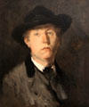 Painter Gustav Laewerenz portrait by Josef Emil Squindo at Pomeranian State Museum. Greifswald, Germany.