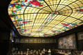 Stained glass ceiling of Peters Brauhaus near Alter Markt. Köln, Germany