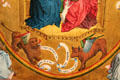 Detail of Lion & Bull representing Evangelists Mark & Luke from Coronation of Mary with 24 Elders painting at Wallraf-Richartz Museum. Köln, Germany.