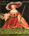 Judith with Head of Holofernes painting by Michael Ostendorfer at Wallraf-Richartz Museum. Köln, Germany.