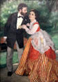 The Couple painting by Pierre Auguste Renoir at Wallraf-Richartz Museum. Köln, Germany.