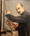Self Portrait painting by Max Liebermann at Wallraf-Richartz Museum. Köln, Germany.