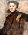 Study for Woman's portrait by Edgar Degas at Hamburg Fine Arts Museum. Hamburg, Germany.