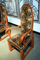 Armchair by Josef Hoffmann at Hamburg Decorative Arts Museum. Hamburg, Germany