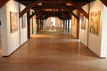 Modern art gallery space at Schleswig Holstein State Museum. Schleswig, Germany.
