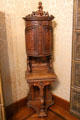 Carved cabinet at Lenbachhaus. Munich, Germany.