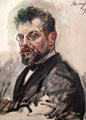 Self portrait by Max Slevogt at Lenbachhaus. Munich, Germany.
