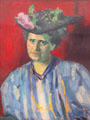 Portrait of Hedwig Kubin by Alexej von Jawlensky at Lenbachhaus. Munich, Germany.