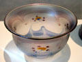 Glass bowl with blossom decor by Karl Schmoll made by Ferdinand von Poschinger of Buchenau at Bavarian National Museum. Munich, Germany