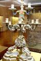 Meissen porcelain elephant candelabra by Johann Joachim Kaendler at Meissen porcelain museum at Lustheim Palace. Munich, Germany.