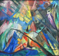 Tirol painting by Franz Marc at Pinakothek der Moderne. Munich, Germany.