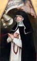Prioress Veronika Weiser painting by Hans Holbein Elder in Municipal Art Gallery at Schaezler Palace. Augsburg, Germany.
