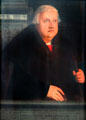 Conrad Peutinger portrait by Christoph Amberger from Augsburg in Municipal Art Gallery at Schaezler Palace. Augsburg, Germany.