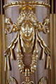Rococo portrait face in Goldener Saal at Augsburg Rathaus. Augsburg, Germany