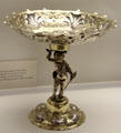 Serving dish made as gift for Russian Tsar by goldsmith Jakob II Plank from Augsburg at Maximilian Museum. Augsburg, Germany