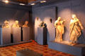 Gallery of carved statues at Maximilian Museum. Augsburg, Germany.