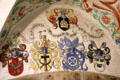 Painted family shields at Bamberg City Museum. Bamberg, Germany.