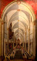 Interior of Bamberg Cathedral painting by Georg Adam Arnold at Bamberg City Museum. Bamberg, Germany.
