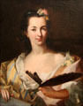 Portrait of painter Catharina Treu by Johann Heinrich Tischbein Elder at Bamberg City Museum. Bamberg, Germany.