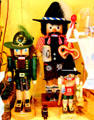 Souvenirs nutcrackers in shop window in old town Bamberg. Bamberg, Germany.