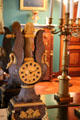 Clock in form of lyre from Paris at Ehrenburg Palace. Coburg, Germany.
