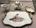 Porcelain breakfast set from Vienna at Germanisches Nationalmuseum. Nuremberg, Germany.
