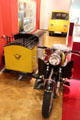 German BMW postal motorcycle & van at Museum of Communications in Nuremberg Transport Museum. Nuremberg, Germany.