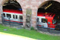 Nuremberg U-Bahn subway open tunnel. Nuremberg, Germany