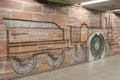 Nuremberg U-Bahn subway station art. Nuremberg, Germany.