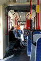 Nuremberg streetcar interior. Nuremberg, Germany.