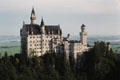 Neuschwanstein Castle on a rugged cliff near Füssen. Füssen, Germany
