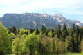 Mountain view near Linderhof Castle. Ettal, Germany.