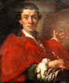 Self portrait by Franz Anton Kraus at Ulmer Museum. Ulm, Germany.