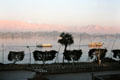 Valley of the Kings seen across Nile River from Luxor. Egypt.