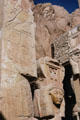 Artistic details of great Temple of Deir el-Bahri in Thebes. Egypt.