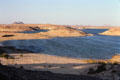 Abu Simbel view of Lake Nasser formed by Aswan dam. Egypt.