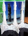 Spire variation models at Sagrada Familia. Barcelona, Spain.