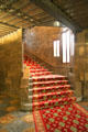 Staircase from first floor to main living floor of Palau Güell. Barcelona, Spain.