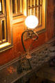 Lamps & ironwork decorations in central hall at Palau Güell. Barcelona, Spain.