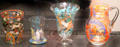 Glassware display at Museum of Decorative Arts. Barcelona, Spain.