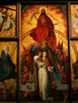 Last Judgment polytych altarpiece by Rogier van der Weyden in Hotel Dieu. Beaune, France.