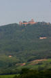 Castle of Haut Koenigsbourg on a defended hill first deeded by Charlemagne in 774 & later the site of monastery. France.