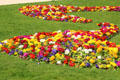 Floral display at Square Brignole Galliera. Paris, France.