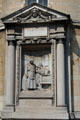 Niche monument to Tarnier who dedicated his life to health of mothers & infant at Val-de-Grâce hospital complex. Paris, France.