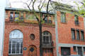 Brick buildings on avenue Junot on Montmartre. Paris, France.