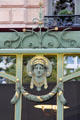 Detail of Art Nouveau restaurant building on Champs Elysees. Paris, France.