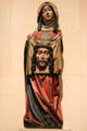 Ste Veronica with cloth bearing image of Christ wood carving from Lower Swabia at Museum of Decorative Arts. Paris, France.
