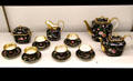 Porcelain coffee & tea service from France at Museum of Decorative Arts. Paris, France.