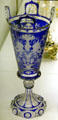 Wheel engraved crystal glass vase by A. Reyen for Cristallerie de Saint-Louis at Museum of Decorative Arts. Paris, France.