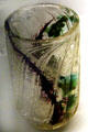 Glass vase by Ernest Léveillé at Museum of Decorative Arts. Paris, France.